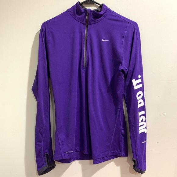 Nike Jackets & Blazers - Nike Dri-Fit purple pullover, M